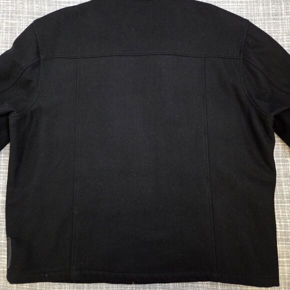 Tommy Hilfiger Classic Bomber Jacket Wool Blend Black Quilted Lining Men's XL - Picture 14 of 15